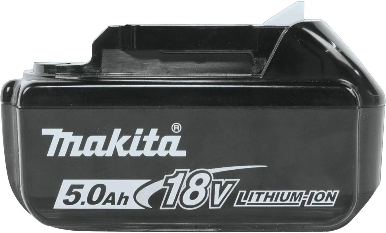 Makita 18V LXT Battery and Charger Kit – Includes 2 x 5.0Ah BL1850 Batteries, DC18RC Charger, and Type 2 Makpac Case