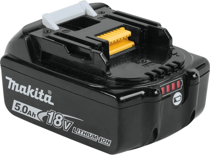 Makita 18V LXT Battery and Charger Kit – Includes 2 x 5.0Ah BL1850 Batteries, DC18RC Charger, and Type 2 Makpac Case