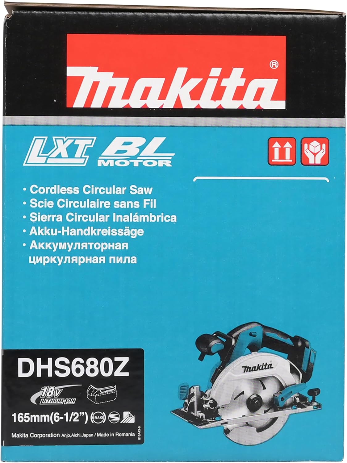 Makita DHS680Z 18V Li-Ion LXT Brushless Circular Saw (165mm) – Batteries and Charger Not Included