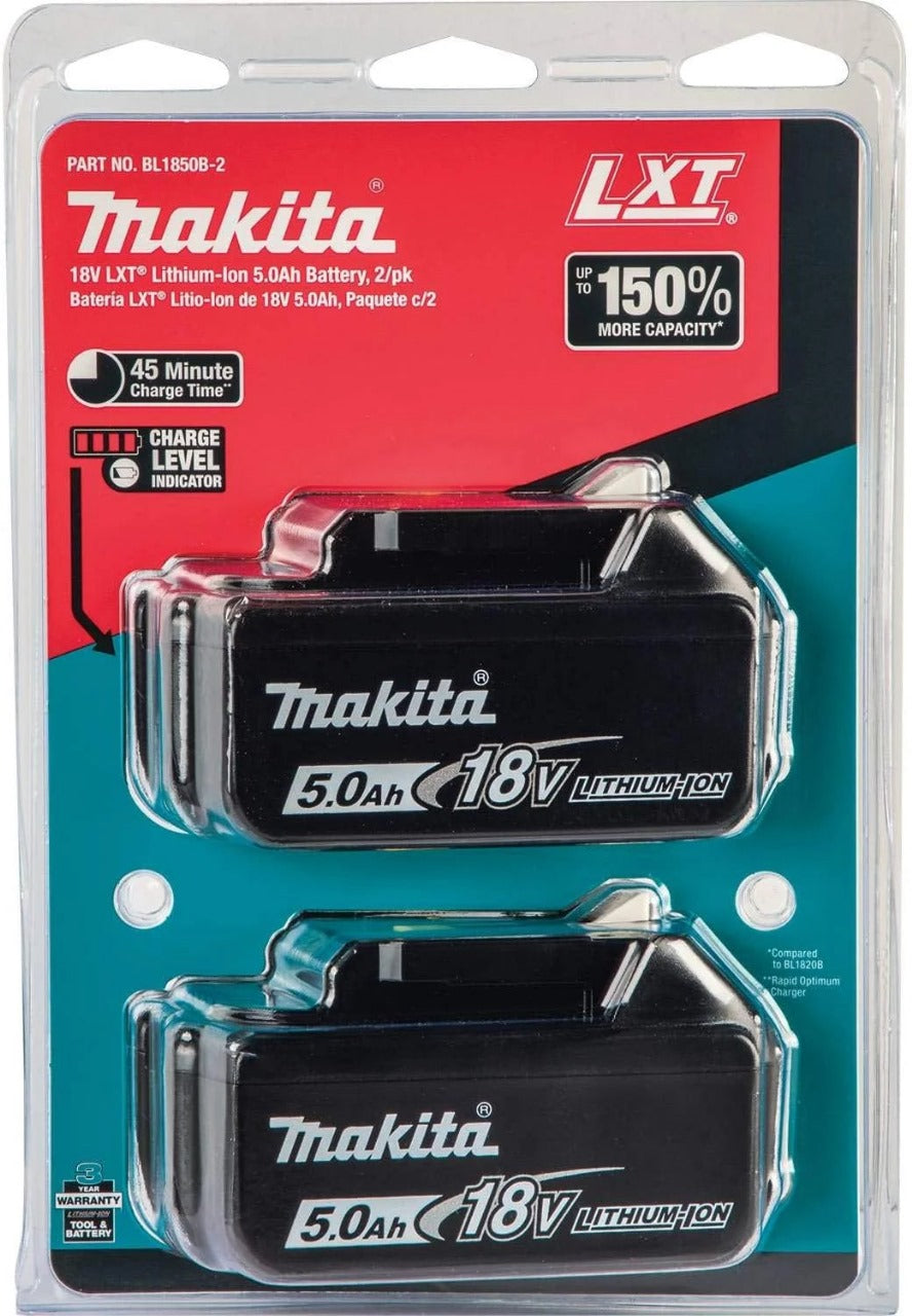 Makita DTM51Z 18V LXT Multi-Tool – Features Tool-Free Blade Change and Includes 2 x 5.0Ah Batteries